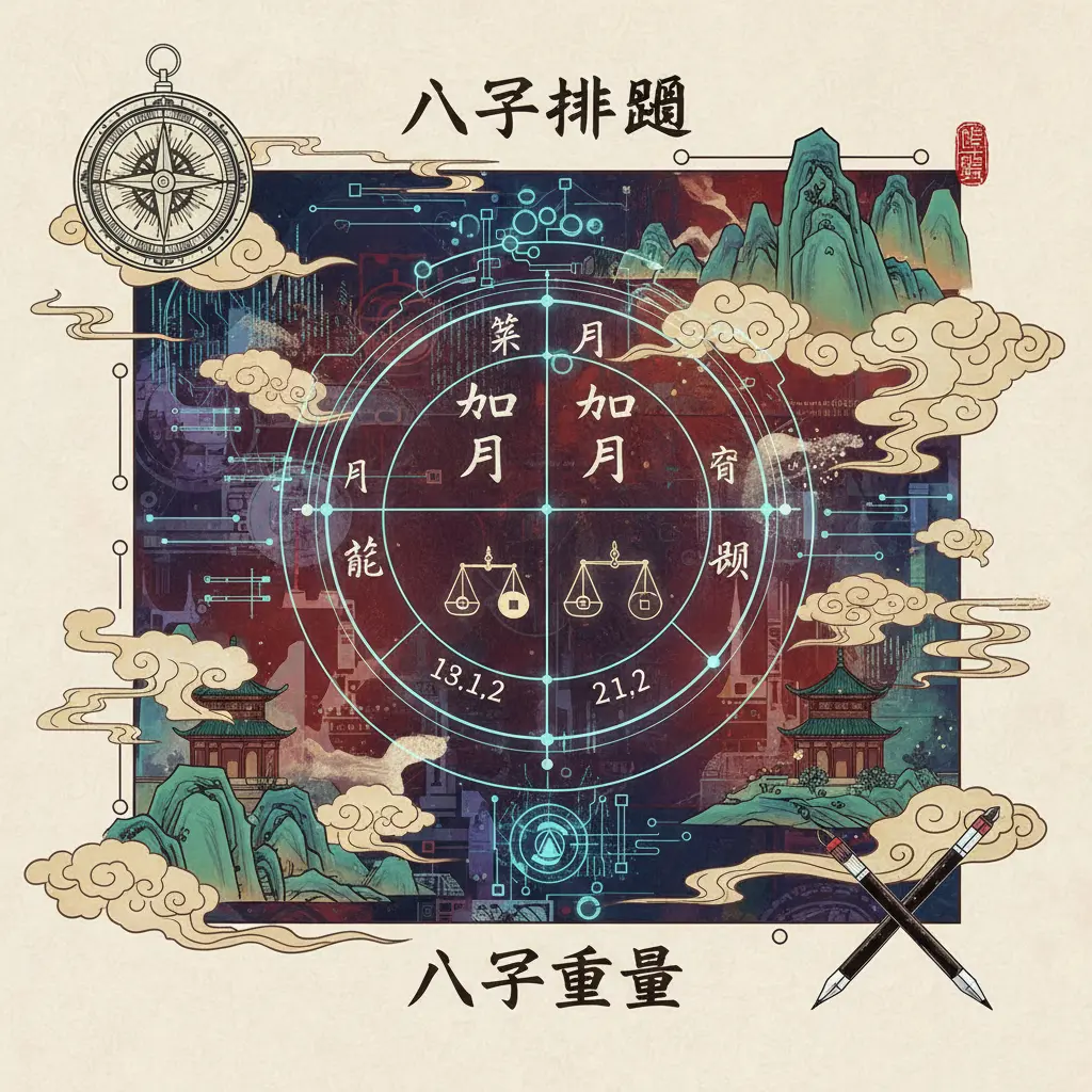 八字重量 - 八字排盤