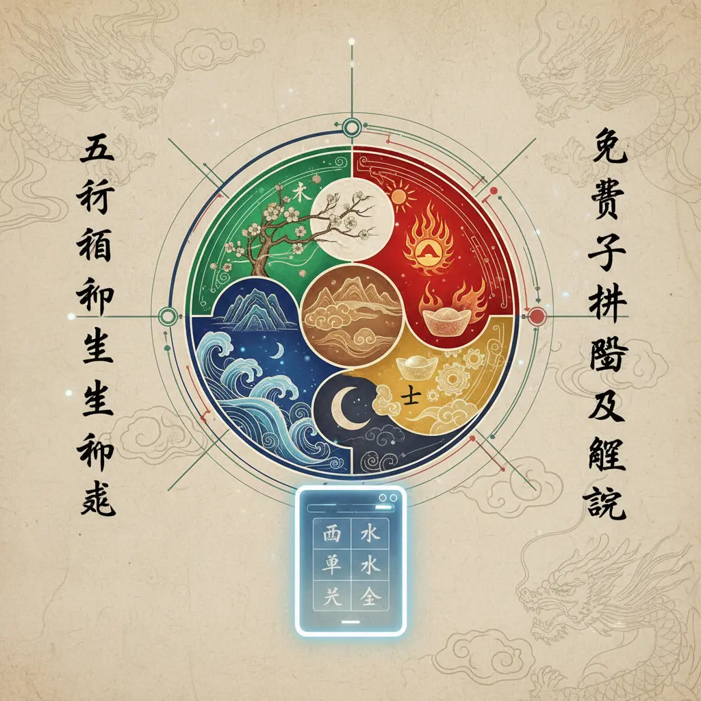 免費八字排盤及解說 - 五行