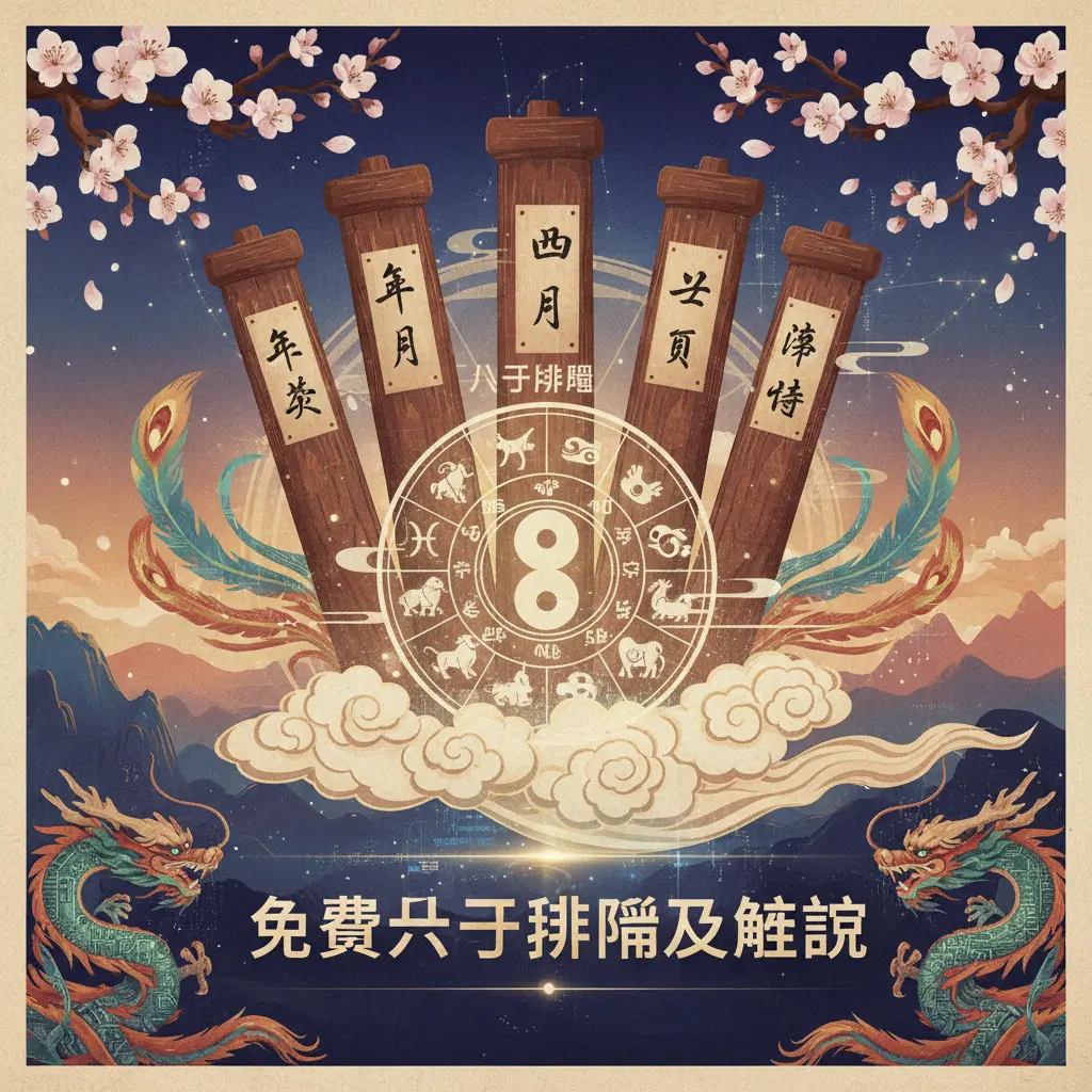 免費八字排盤及解說 - 四柱