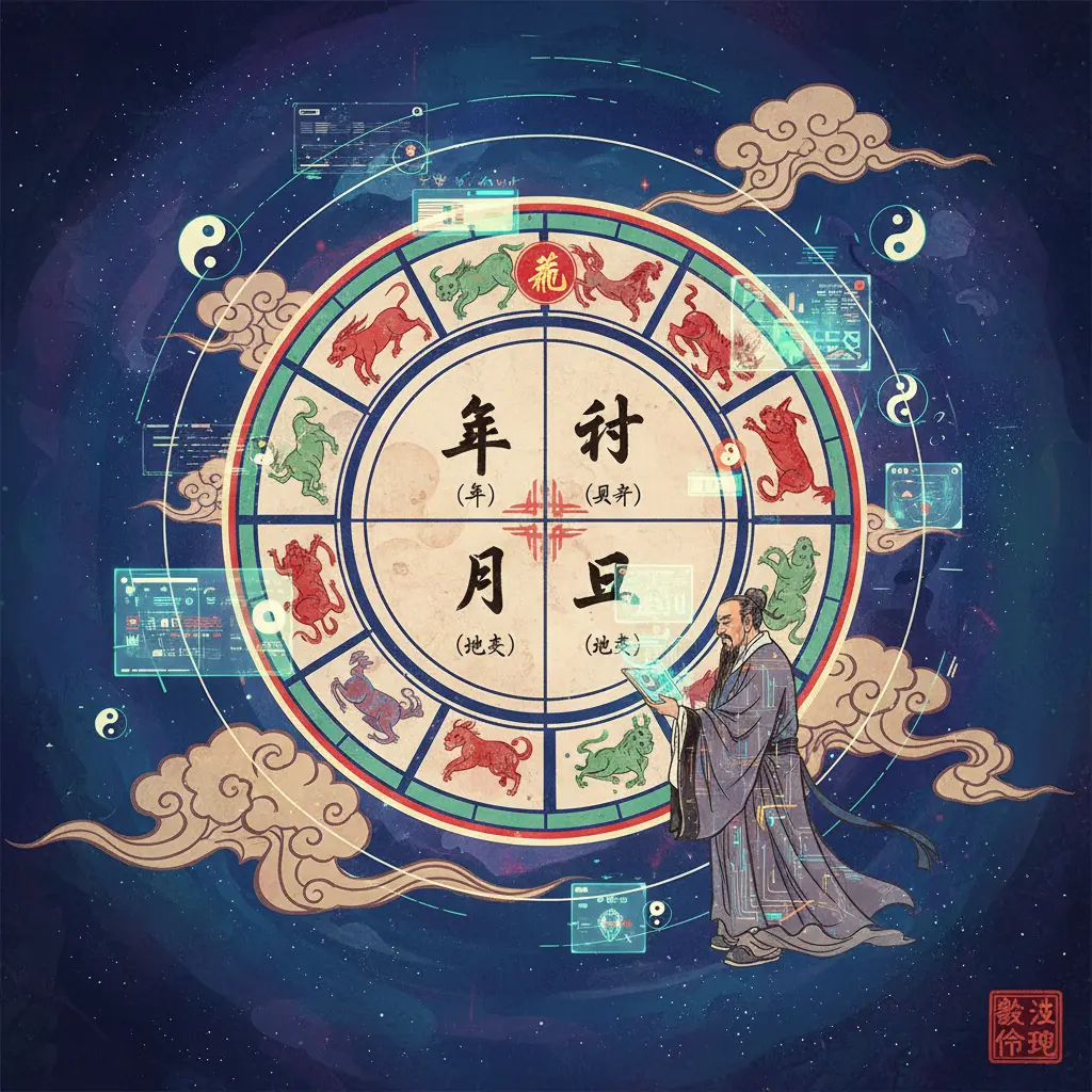 算八字 - 八字命盤