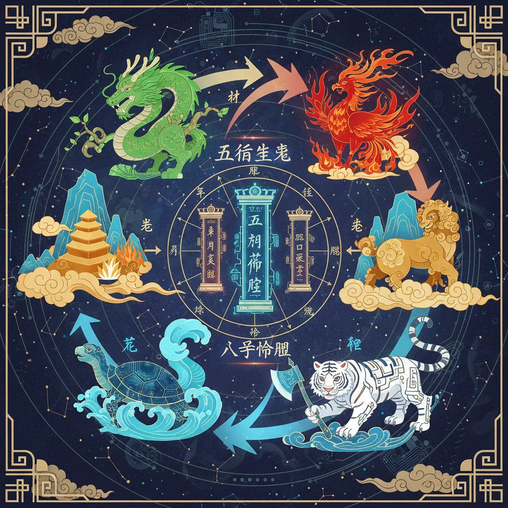 八字命盤 - 五行生剋