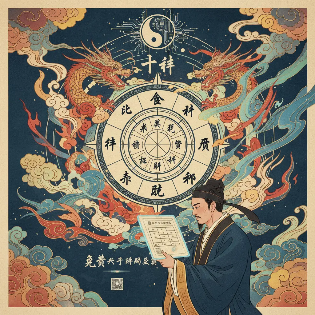 免費八字排盤及解說 - 十神